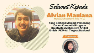 Mahasiswa FTI Menjadi PKMAI Tingkat Nasional